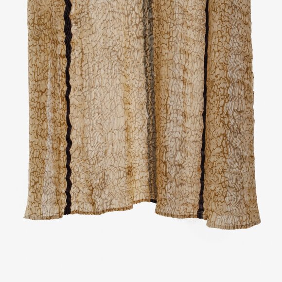 Issey Miyake Archival Tan Zigzag Pleats Long Duster - Picture 9 of 11